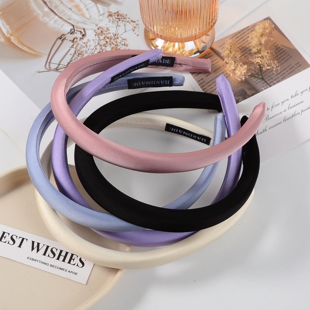 5-Piece Set of Stylish and Elegant Satin Hairbands for Women, Suitable for Dresses, Parties, Balls, and Friend Gatherings
