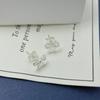 S925 Sterling Silver Bow Earrings - Cute, Mini, Fashionable, Versatile Jewelry