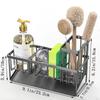 Cloth Rack Kitchen Sponge Drain Rack Sink Countertop Drain Rack Blue Multifunctional Cloth Storage Rack YLE636