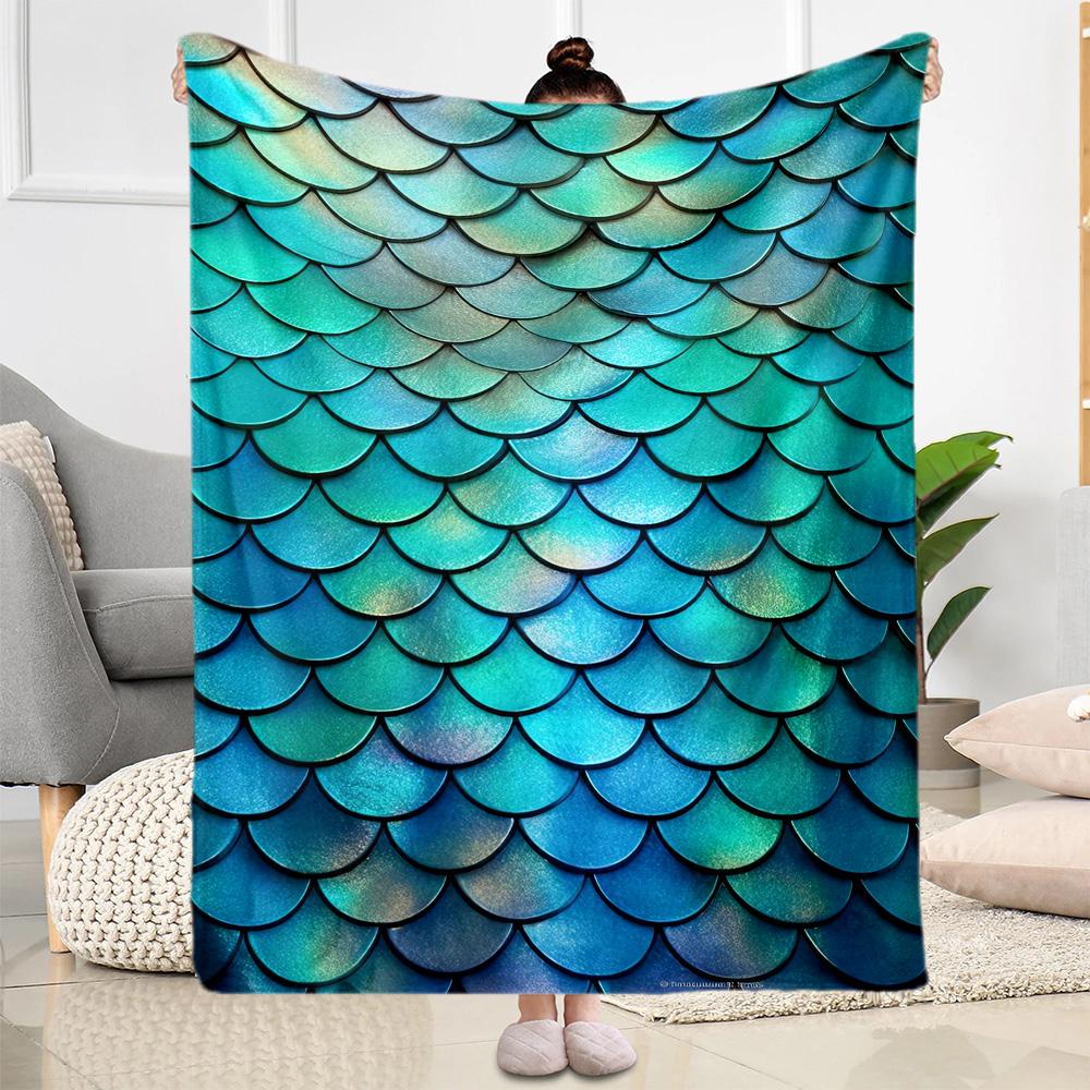 Mermaid In The Ocean Swirl Blankets are suitable for living rooms, bedrooms, camping, and other places, making them an ideal choice for gifts.