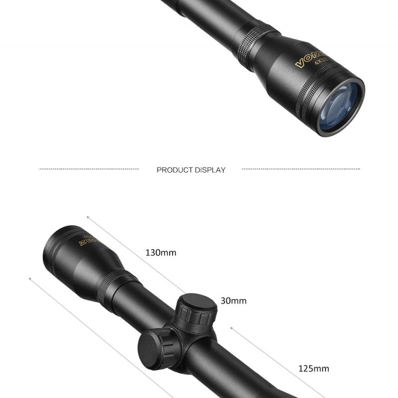 4x32 Hunting Optical Hare Short Air Rifle Scope Tactical Sight Sniper Shooting Airsoft Guns Tactical Riflescope