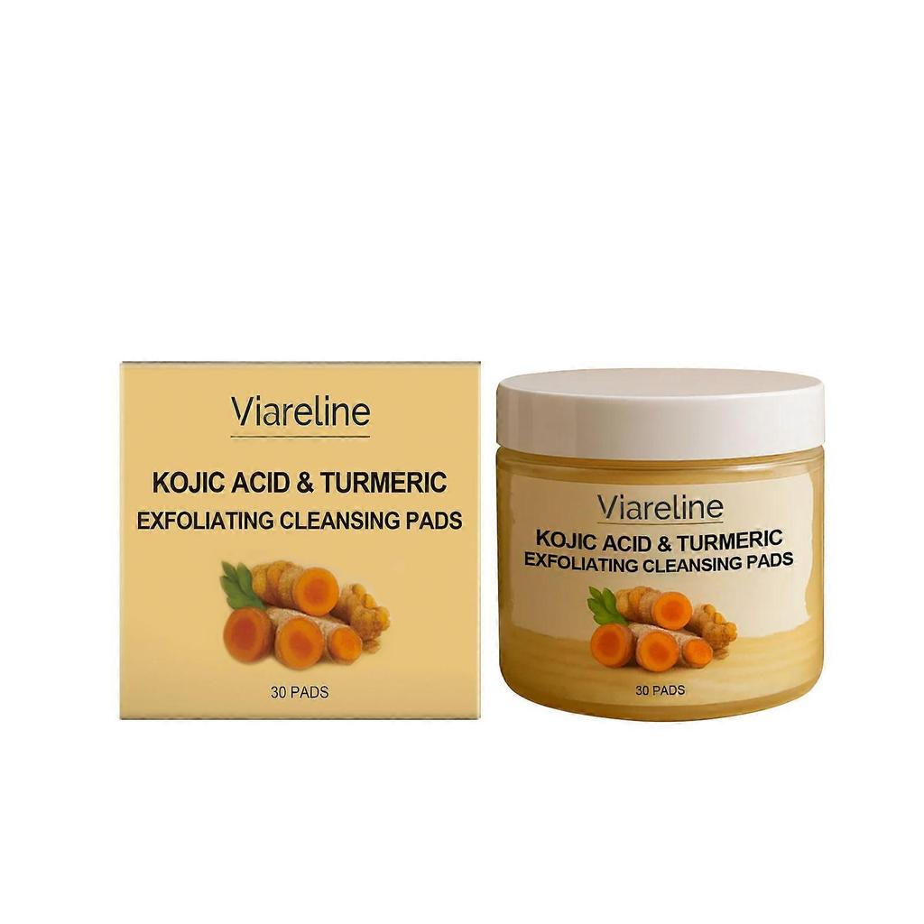 Viareline Turmeric Exfoliating Cleansing Gasket Gentle Cleansing Moisturizing Care Facial Pores Cotton Cloth