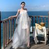 Mori Morning Robe Female Bride Super Fairy Korean Tube Top Light Wedding Dress Going Out Dress Travel Photo White Beautiful Engagement Dress