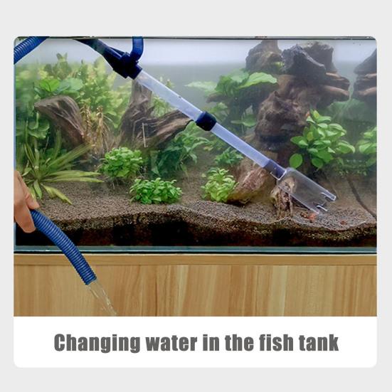 Electric Gravel Cleaner Aquarium Vacuum Cleaner Multifunction Fish Tank Vacuum Cleaning Tool for Water Changing Sand Washing Water Circulation