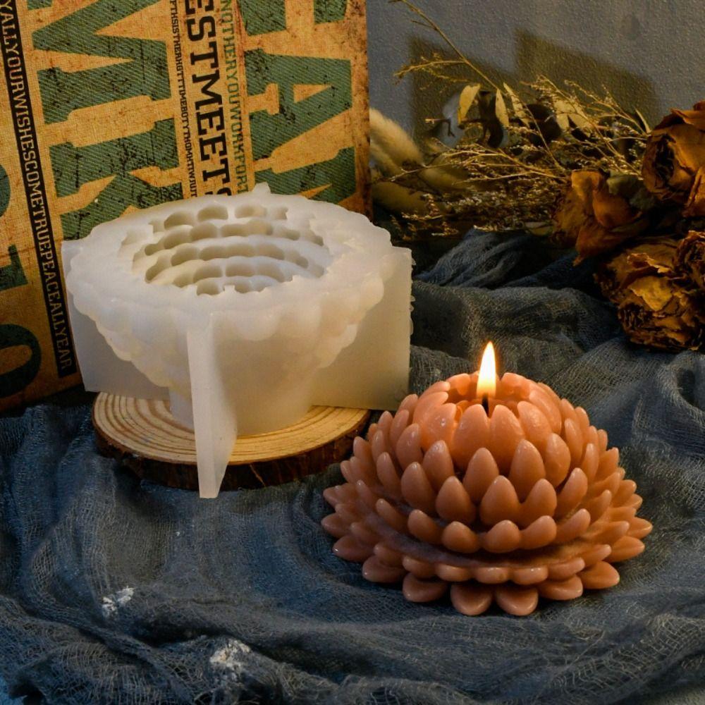

Lotus Soap Mould Flower Silicone Mold Craft Supplies Succulent Candle Mold Home Decor