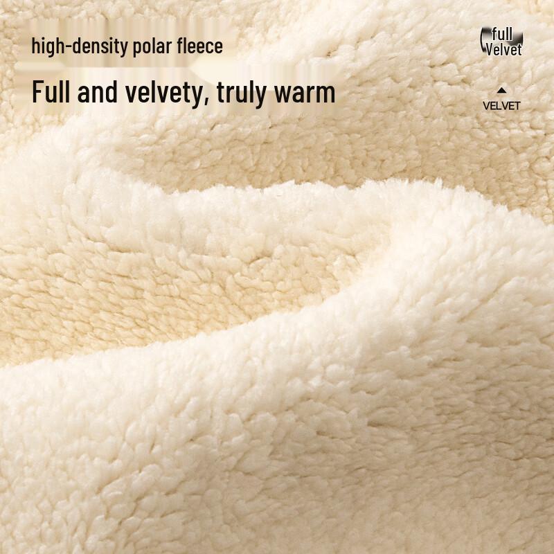 MINISO Unisex Fleece-Lined Stand Collar Jacket