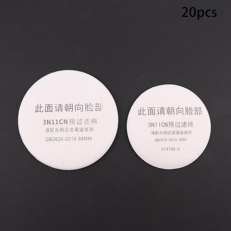 20Pcs 3N11 Cotton Filter 77/88Mm Apply To Dust Mask Gas Mask Used For House Decoration Polishing Painting Mining Carpentry