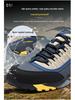 Men's Lightweight Non-Slip Genuine Leather Hiking Shoes - Breathable, Wear-Resistant Outdoor Shoes for Hiking and Travel (Unisex).