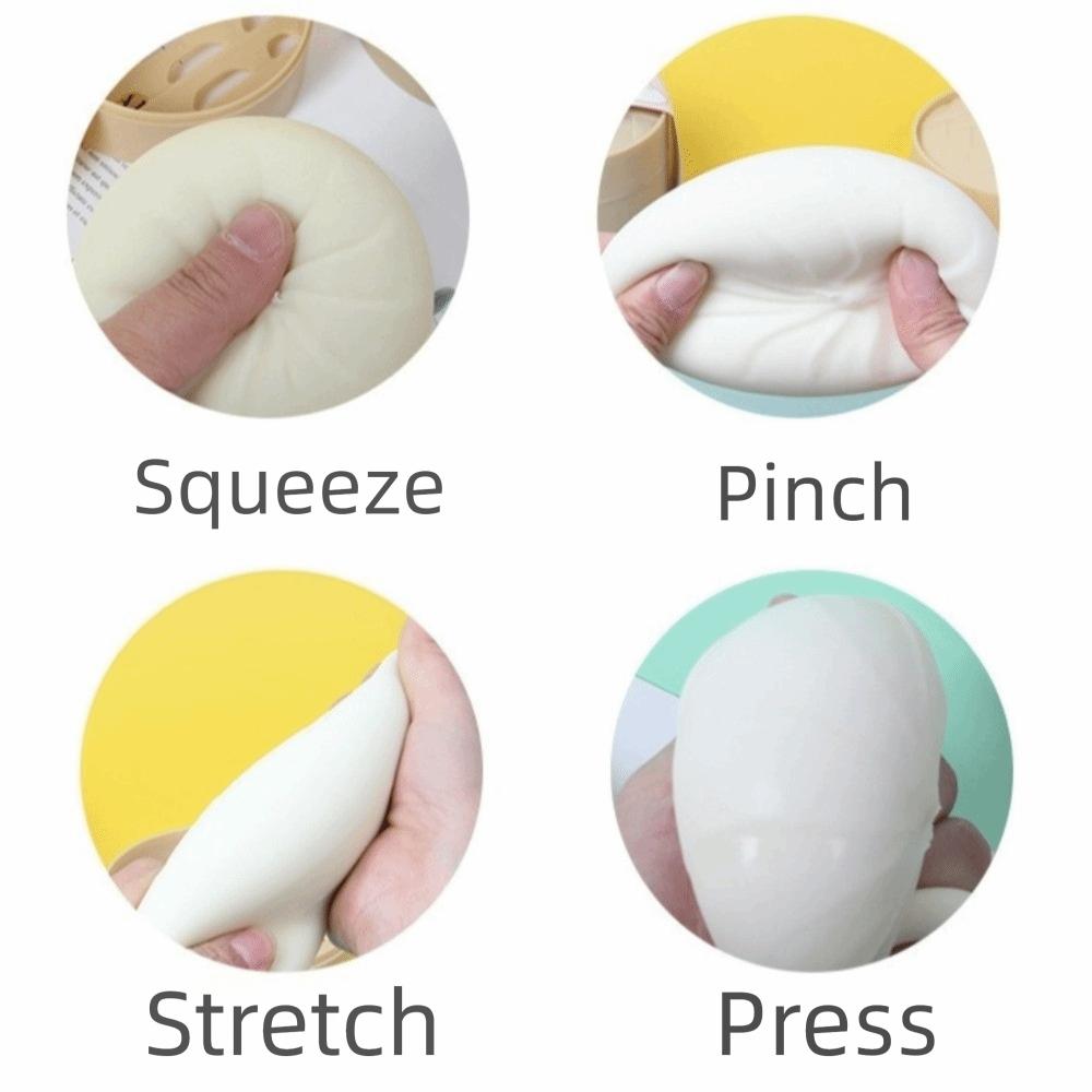 Slow Rebound Dumpling Squishy Toy Realistic Reduce Pressure Toy Dumpling Squeeze Toy Sensory Play