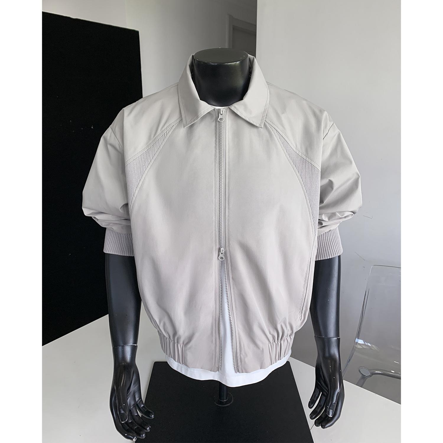 

Американский чистый крой, деконструкция, сращивание, лацканы, короткое пальто, мужское и женское, трендовый бренд, ретро, свободная повседневная куртка, топ 3XL бежевый