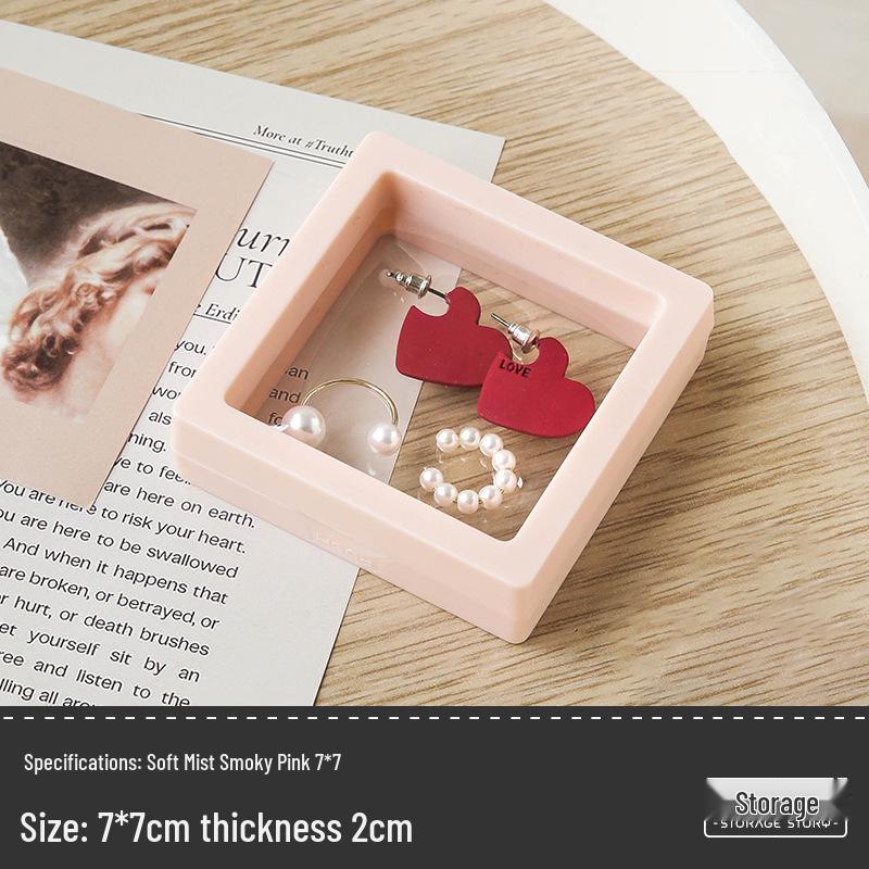 Tragbare transparente PE-Folie Schmuckbox für Ohrclips und Halsketten - Anti-Oxidations-Aufbewahrungslösung