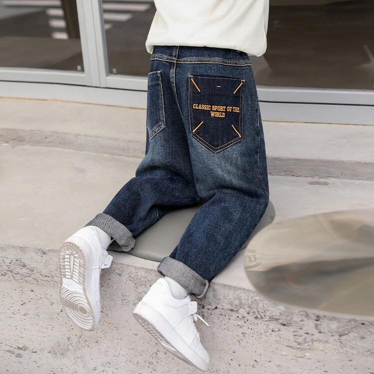 Pantalones Holgados Vaqueros para Niño Pantalones Coreanos Vaqueros Casuales para Niños