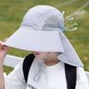 Solid Color Sunscreen Cap Wide Brim Summer Sun Hat Fashion Children Bucket Hat  Camping