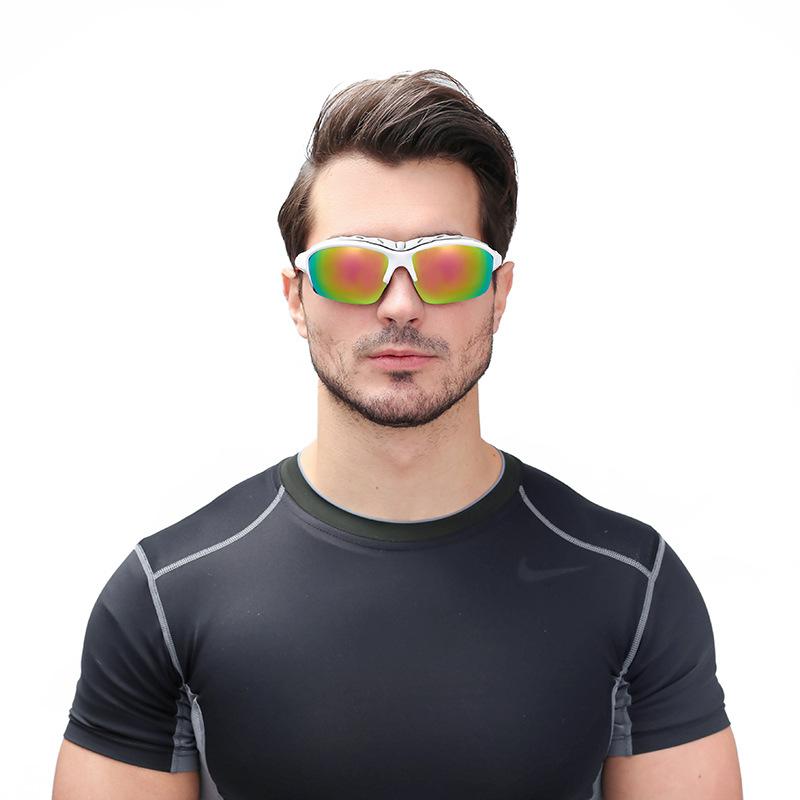 European American Sunscreen Sunglasses Men's Patches Sponge Glasses Wholesale Sports Outdoor Cycling Windproof Riding