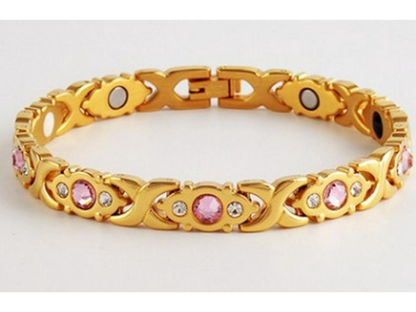 European & American Style Detachable Rhinestone Magnet Bracelet for Men & Women