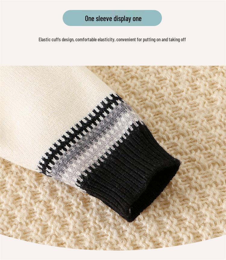 Baby Boy Autumn/Winter Knit Sweater Romper - Stylish and Cute Bodysuit