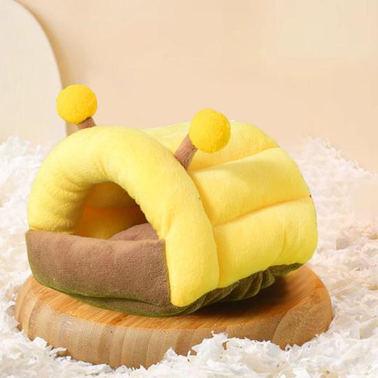 Hamster Nest Cozy Guinea Pig Bed Winter Warm Plush Hideout Small Animals Resting Cave for Rabbits Guinea Pigs Ferrets