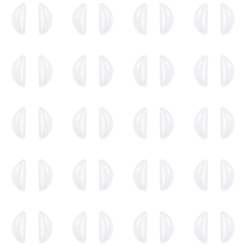 20pairs Adhesive Silicone Nose Pads with Air Cushion for Eyeglasses Nonslip Feature Universal Compatibility Comfort