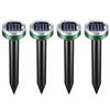 4Pcs Solar Powered Animal Deterrent Ultrasonic Technology for Outdoors Garden Yard Lawn