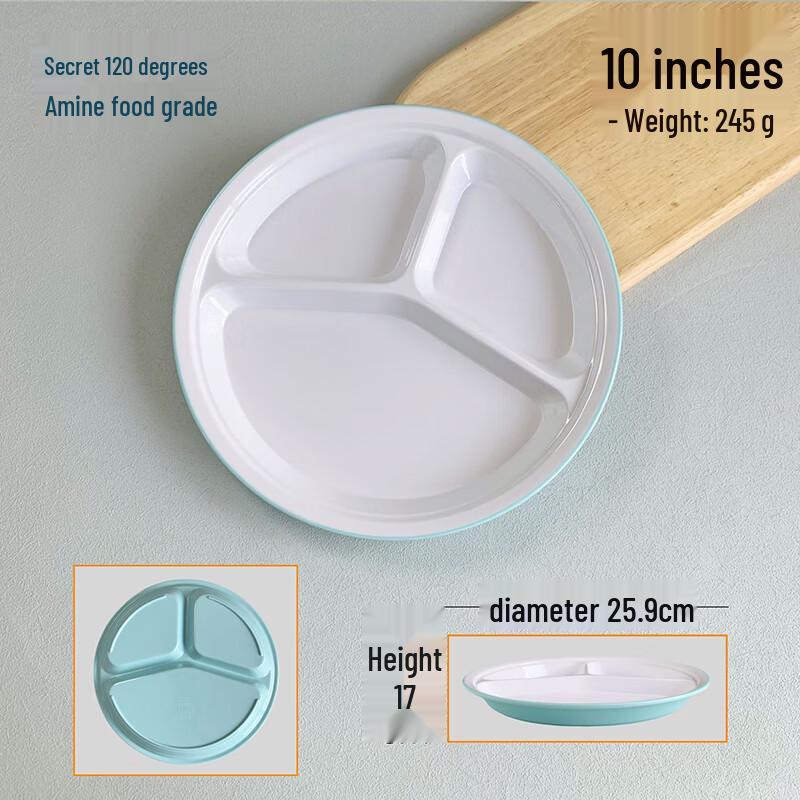 LIJIA Melamine Divided Lunch Plate