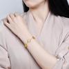 Fashion Flower Stainless Steel Bracelets For Women Trendy Gold Color Metal Bracelet Party Birthday Daily Cute Romantic Jewelry