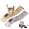 Fun Foldable Cat Tunnel Tube S-shaped Suede Kitten Drill Bucket Collapsible 3 Holes Pet Rolling Dragon Cat Toys