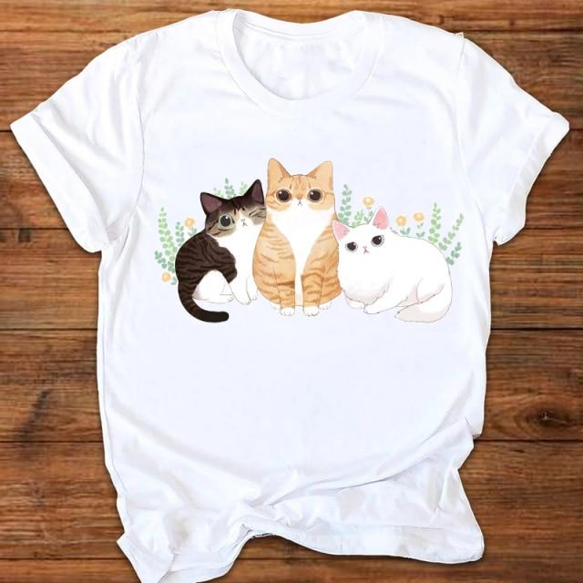 floryday cat t shirt