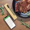 1pc Long-Range Wireless Smart Meat Thermometer with WirelessBooster - Stainless Steel Probe for BBQ, Oven, Grill, Kitchen