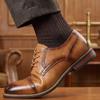 Leather Shoes For Men Stylish Business Gentleman'S Comfortable Men'S Dress Shoes Leather