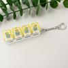 Transparent 4-Key Decompression Keychain with Light and Sound Effects