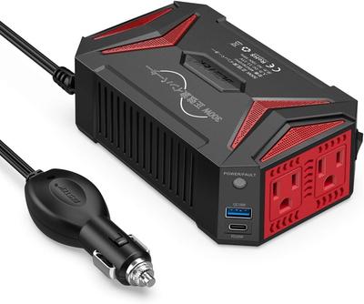 BESTEK Sine Wave Inverter Cigarette Socket Outlet 300W Converts DC12V