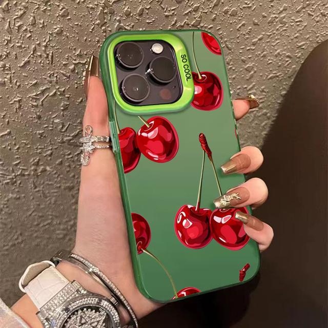 

17 16 15 14 13 12 11 Pro Чохол Червона Вишня Чохол для Телефону Для iPhone XS Max XR X 7 8 Plus 16E Протиударні Бамперні Чохли iPhone XR. небо