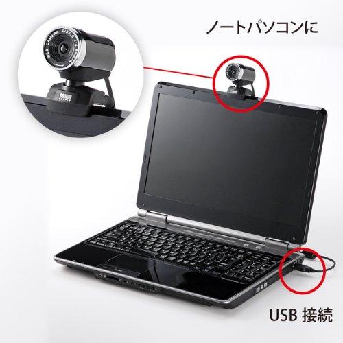 Sanwa Supply CMS-V37BK USB-Connected FULL HD 2 Megapixel Webcam with Built-in Microphone, Black
