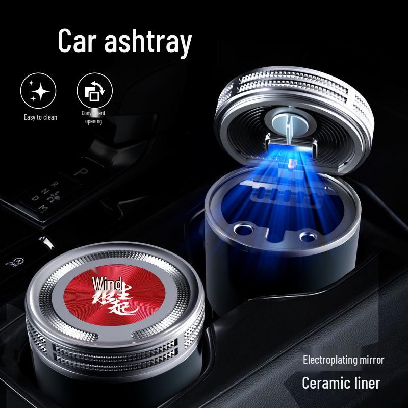 LED Car Ashtray for Subaru XV, Forester, Leone, Outback, WRX, Levorg, and BRZ