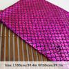 1/2/3M Laser Fish Scale Bronzing Fabric Spandex 4 Ways Stretch Fabric For Diy Sewing Dancer Swimwear Stage Performance Clothes