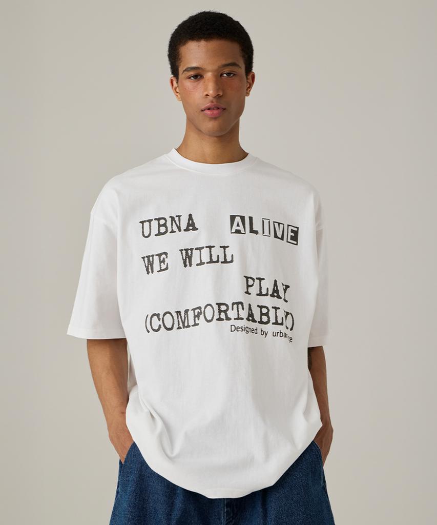 URBANAGE [2Pack] Alive Oversized Short Sleeve 4 Colors (Type B)