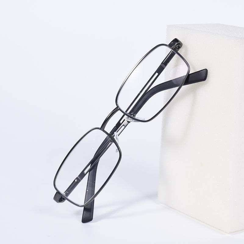 

Очки для чтения для мужчин и женщин, оправа из сплава, пружинные петли, стекло, блокировка синего света, легкие очки, качество +100+12 +2.5