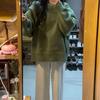 2023 Women's Thick Green Pullover Sweater - Retro Japanese Style for Autumn/Winter