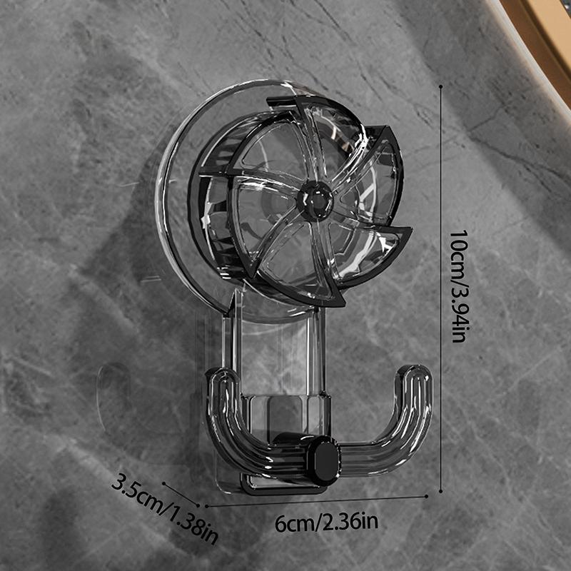 

Легкий роскошный бытовой вращающийся крючок с присоской Вакуумная присоска Полотенце Ванная Кухня Липкий крючок Бесследная ванная комната серый