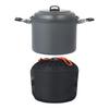 Aluminum Backpacking 4-7 Person Camping Pots with Lid, Light Weight Outdoor Cooking Pots Cookware for Hiking Picnics