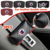 Car Seat Belt Buckle Plug Leather Protective Cover For Alpina D3 D4 D5 B7 B8 B3 B4 B5 XD3 XD4 XB7 B12 BMW F16 E30 E34 E36