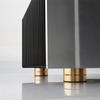 4-delade Hifi-högtalarisoleringsfötter Kuddar Aluminium Vibrationsdämpare 40X23mm Guld