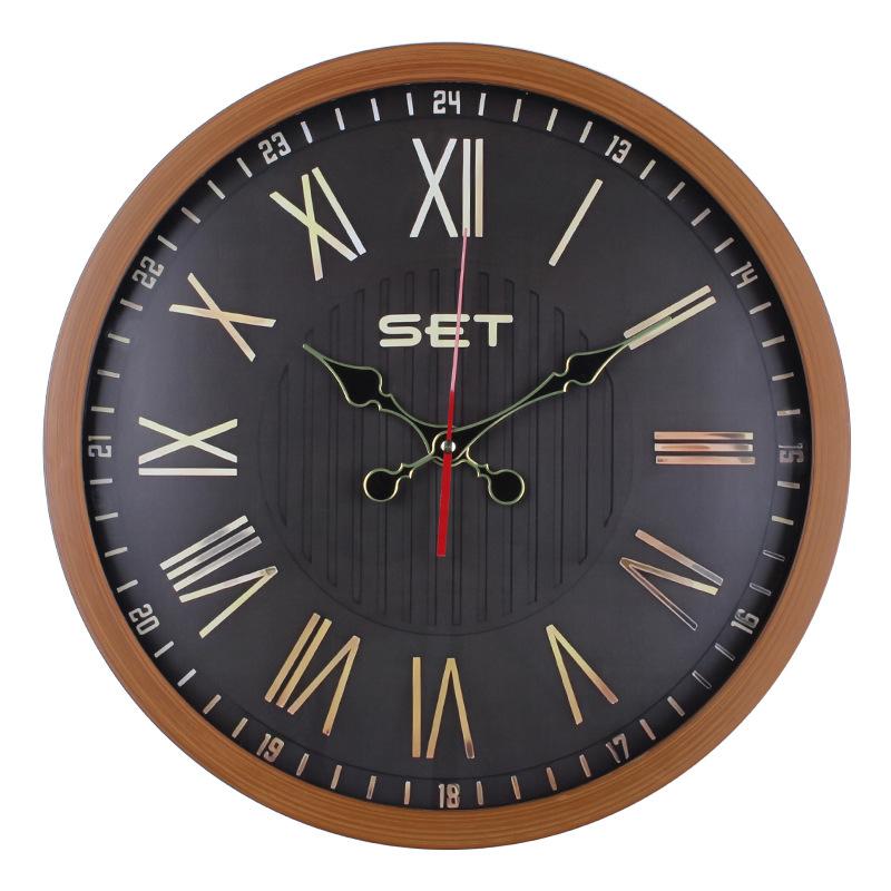 

Youdaoplaceholder0 Wood Grain Plastic Wall Clock, Bedroom Creative Living Room Wall Decoration, Quartz Clock, Silent Clock 40CM [style] 2