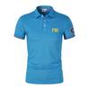 Men's Summer Polo Casual Breathable FBI Polo Shirt