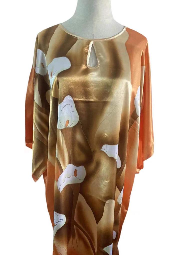 Plus Size Silk Qipao Pajama Robe & Tang Suit Bathrobe