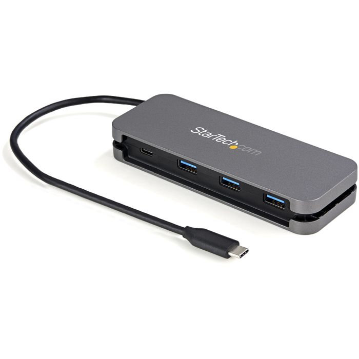 Hub USB-C - STARTECH.COM - HB30CM3A1CB - 4 Ports - 3 USB-A/1 USB-C - Câble Rétractable