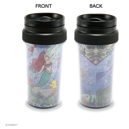 YAXEL Disney Tumbler, 400ml, Little Mermaid Stained Glass Style, Hot & Cool Mug IV
