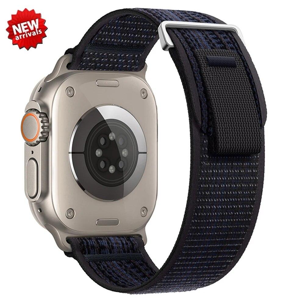 Trail Loop Band for Apple Watch Ultra 2 49MM Strap 44mm 40mm 41mm 42mm Correa Bracelet for IWatch Series 9 8 7 6 5 Se 45mm Strap