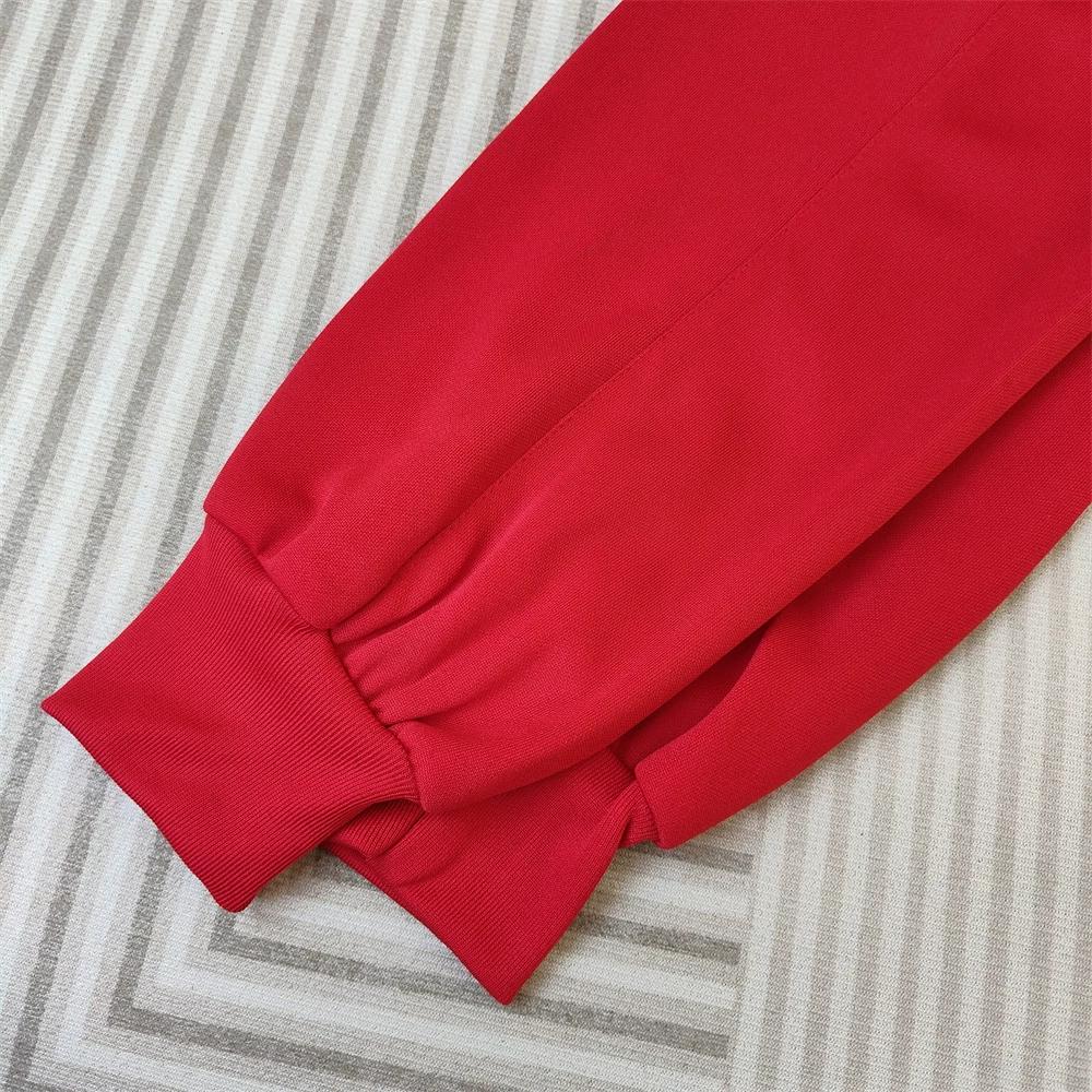 Pure Red Plain Jogger School Uniform Pants for Middle and Primary School Students, Red Cuffed School Uniform Pants, Loose Thin Sports Pants XS красный