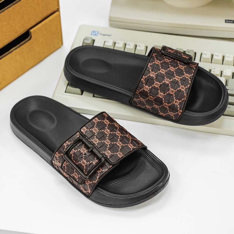 Herren Pantoffeln Sommer Outdoor Strand Pantoffeln Verstellbarer Riemen Weiche Dicke Sohle Rutschfest Lässig Herren Haus Duschschuhe